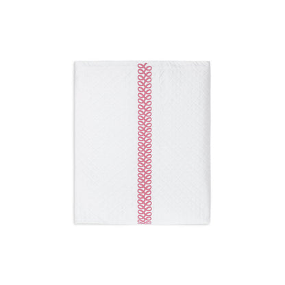 Astor Braid Matelasse Coverlet Peony 