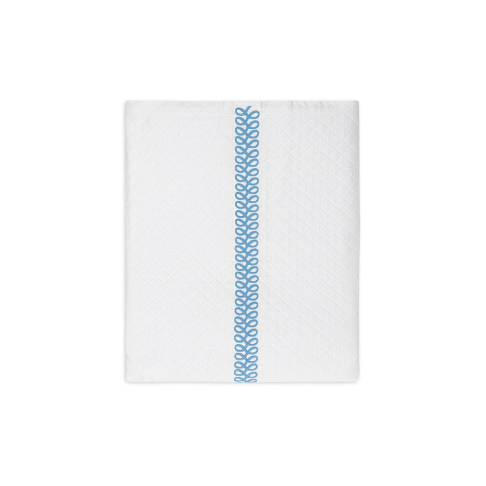Astor Braid Matelasse Coverlet Sky 