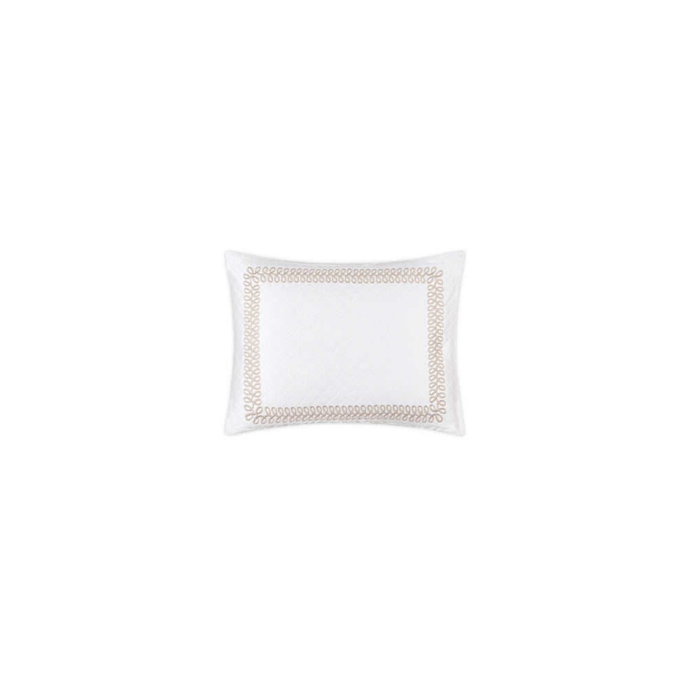 Astor Braid Matelasse Sham Dune Boudoir 