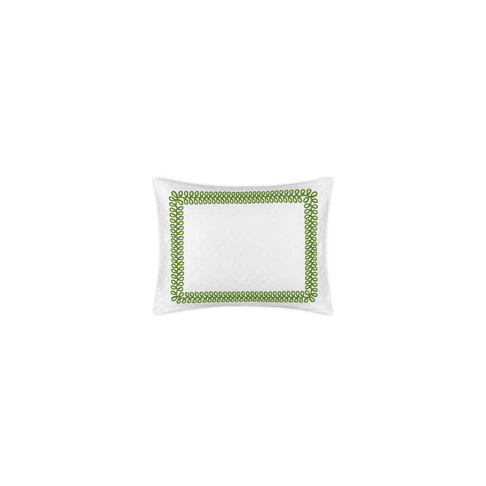 Astor Braid Matelasse Sham Grass Boudoir 