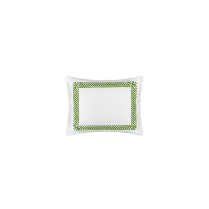 Astor Braid Matelasse Sham Grass Boudoir 