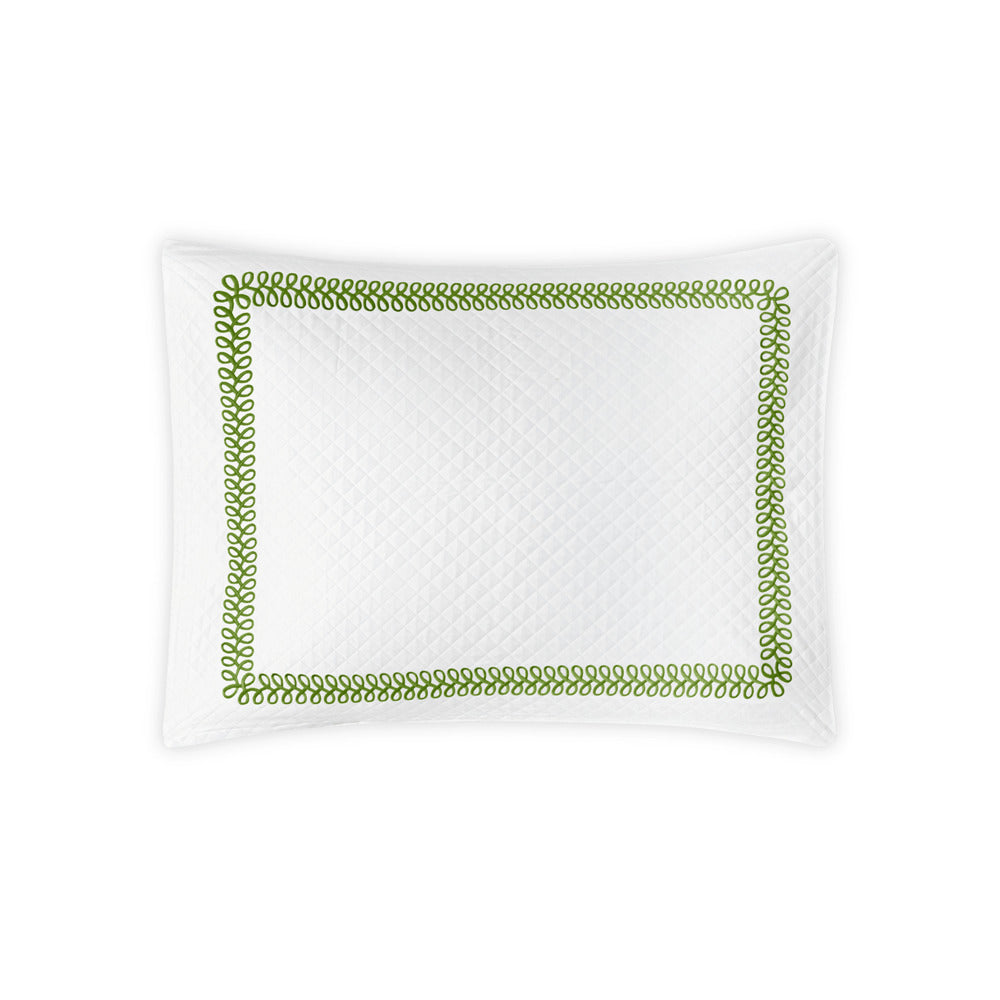 Astor Braid Matelasse Sham Grass Standard 