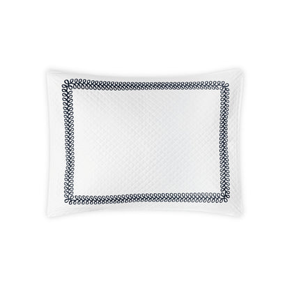 Astor Braid Matelasse Sham Indigo Standard 