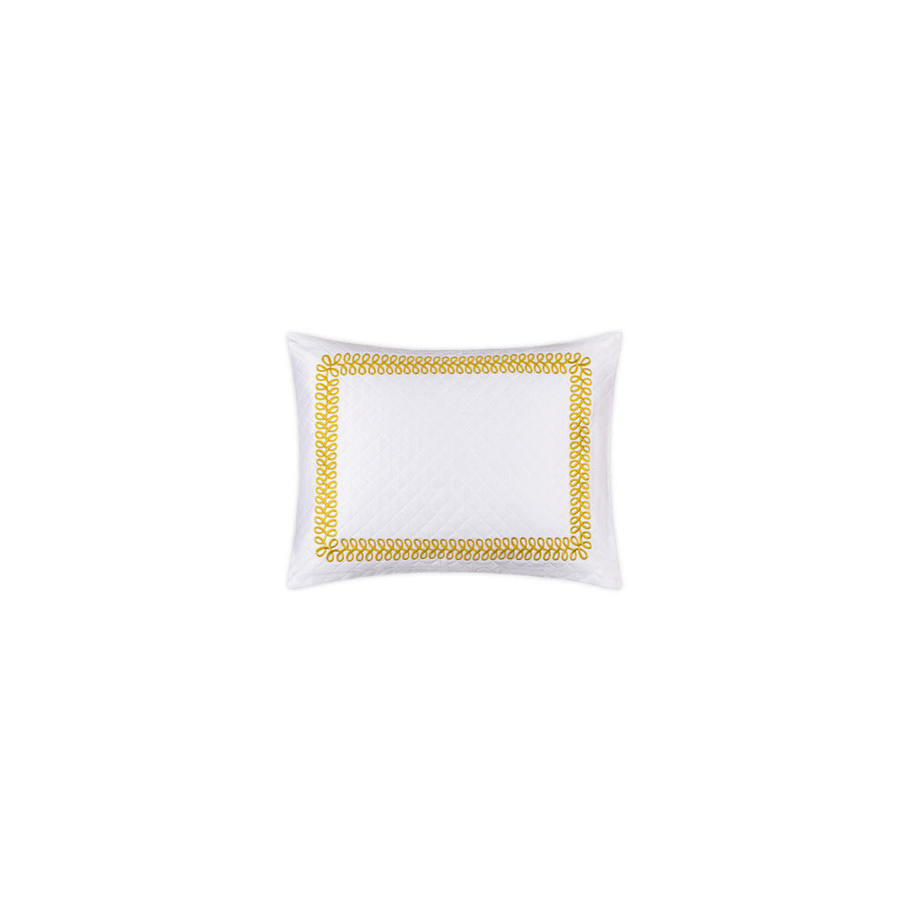 Astor Braid Matelasse Sham Lemon Boudoir 