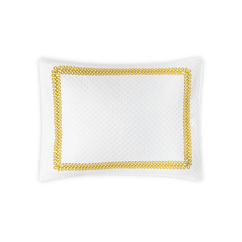 Astor Braid Matelasse Sham Lemon Standard 