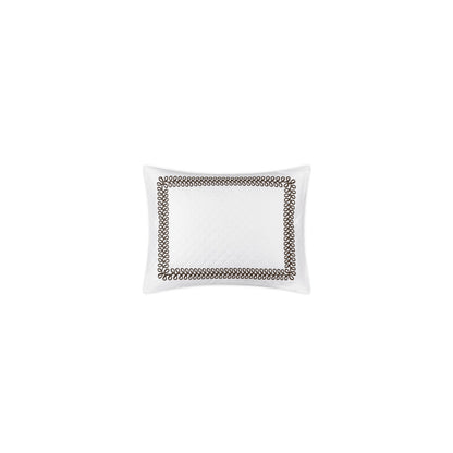 Astor Braid Matelasse Sham Mocha Boudoir 