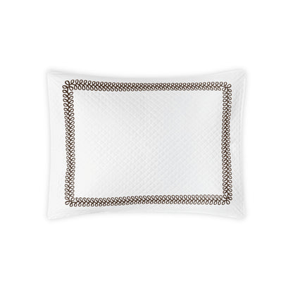 Astor Braid Matelasse Sham Mocha Standard 