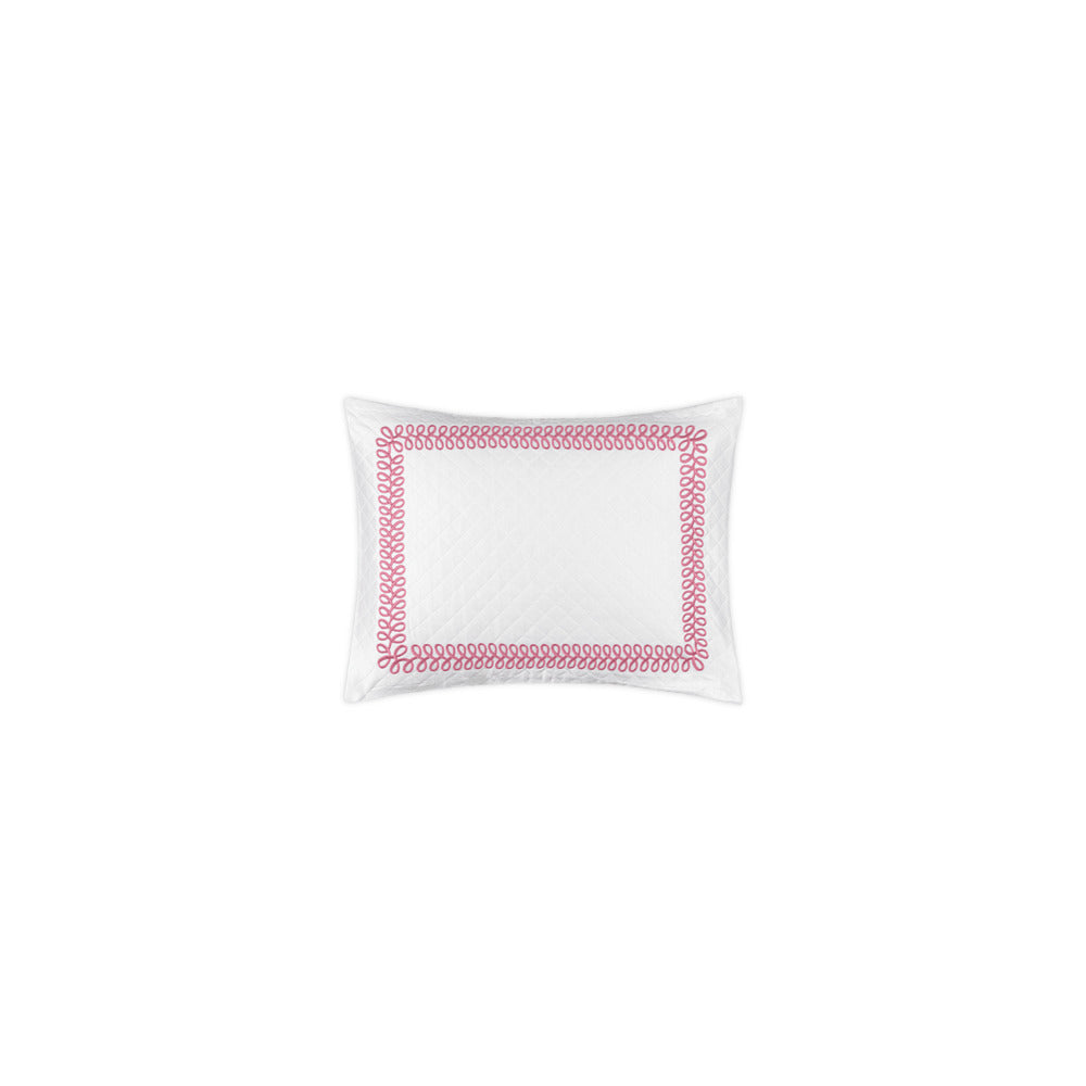 Astor Braid Matelasse Sham Peony Boudoir 