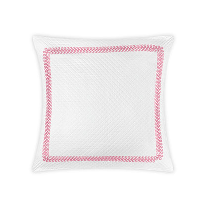 Astor Braid Matelasse Sham Peony Euro 