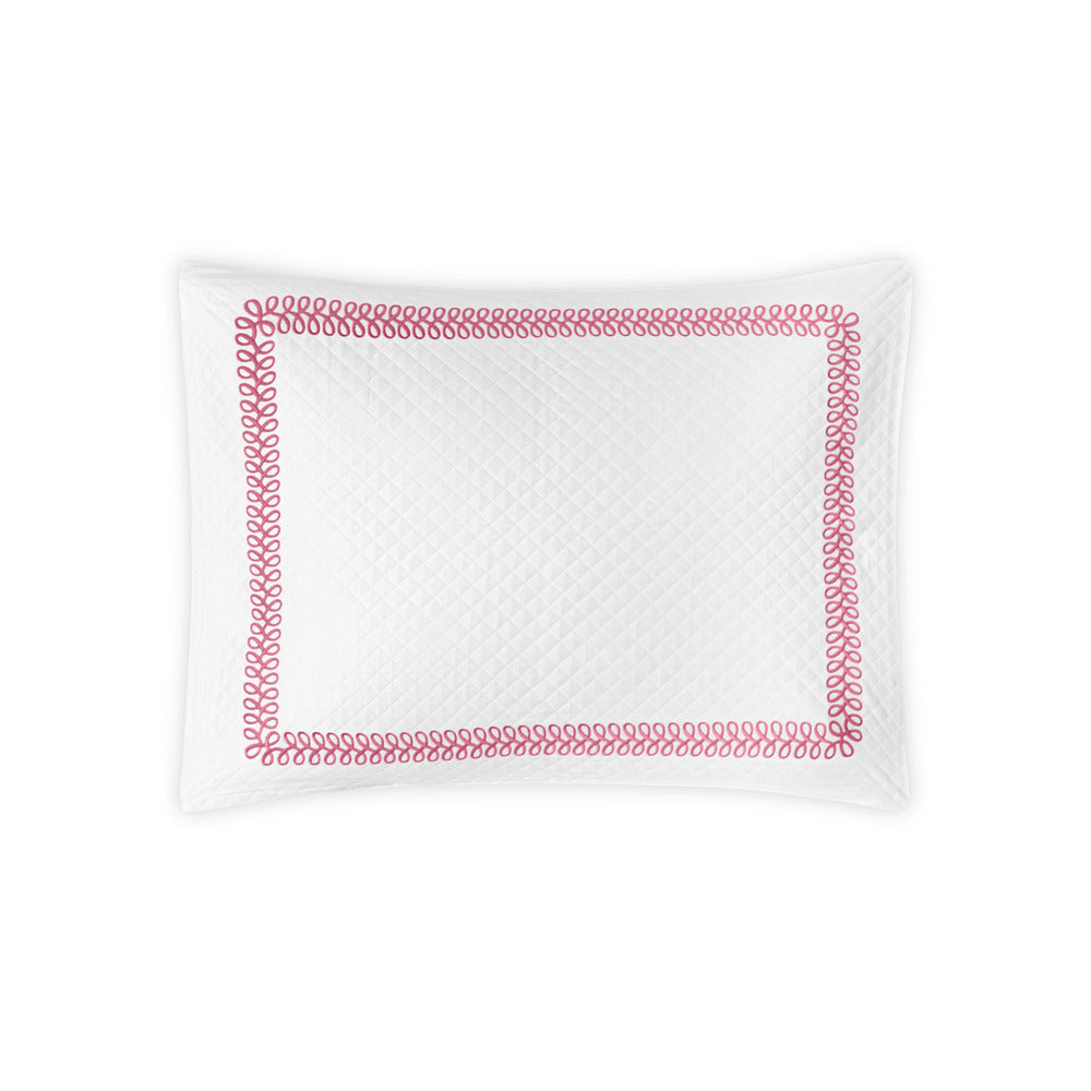 Astor Braid Matelasse Sham Peony Standard 