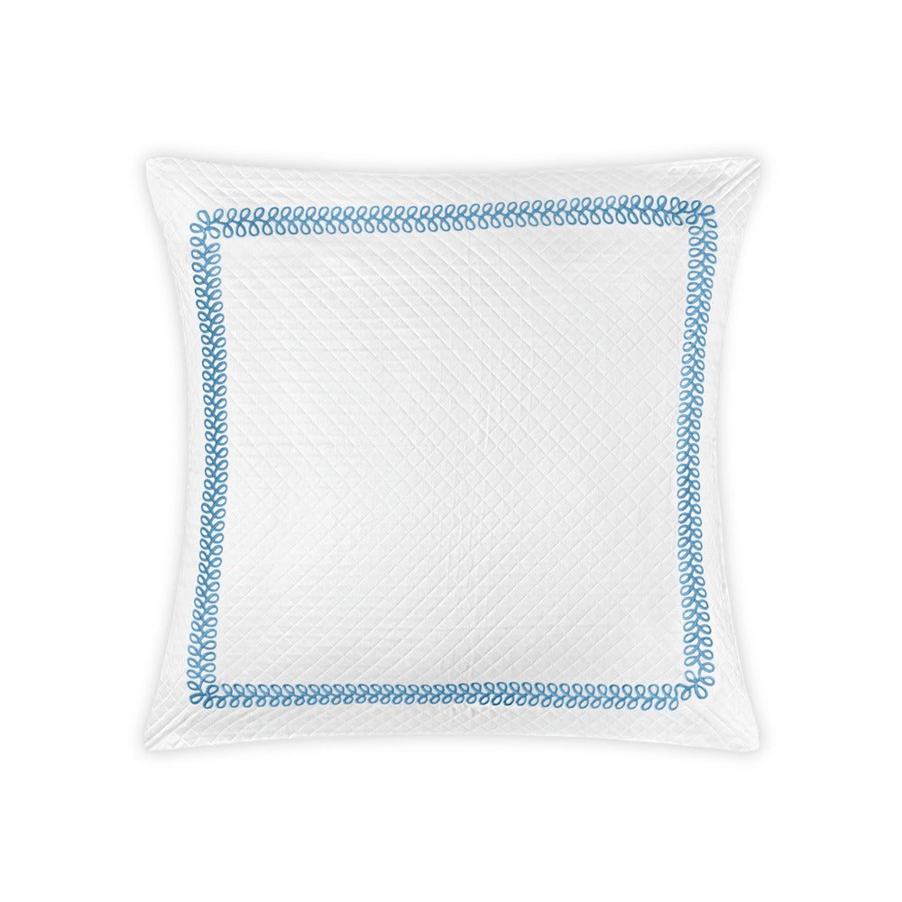 Astor Braid Matelasse Sham Sky Euro 