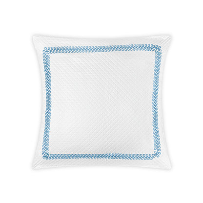 Astor Braid Matelasse Sham Sky Euro 