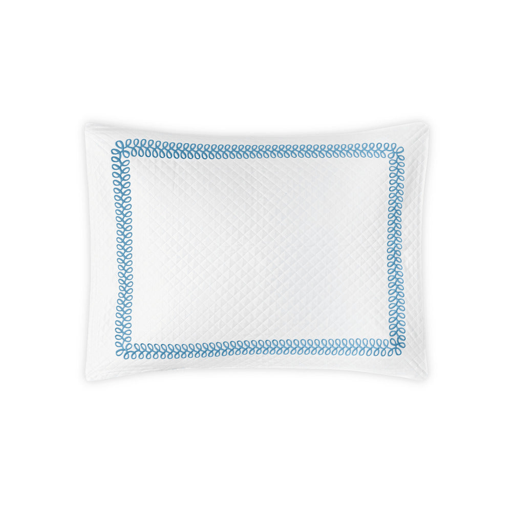 Astor Braid Matelasse Sham Sky Standard 