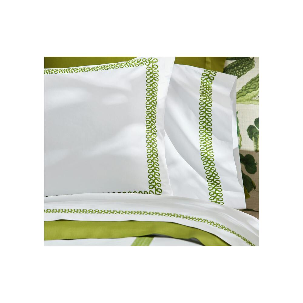 Astor Braid Pillowcase Pair Grass 3