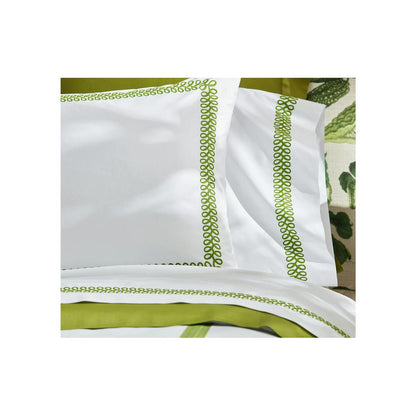 Astor Braid Pillowcase Pair Grass 3