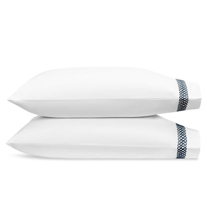 Astor Braid Pillowcase Pair Indigo 