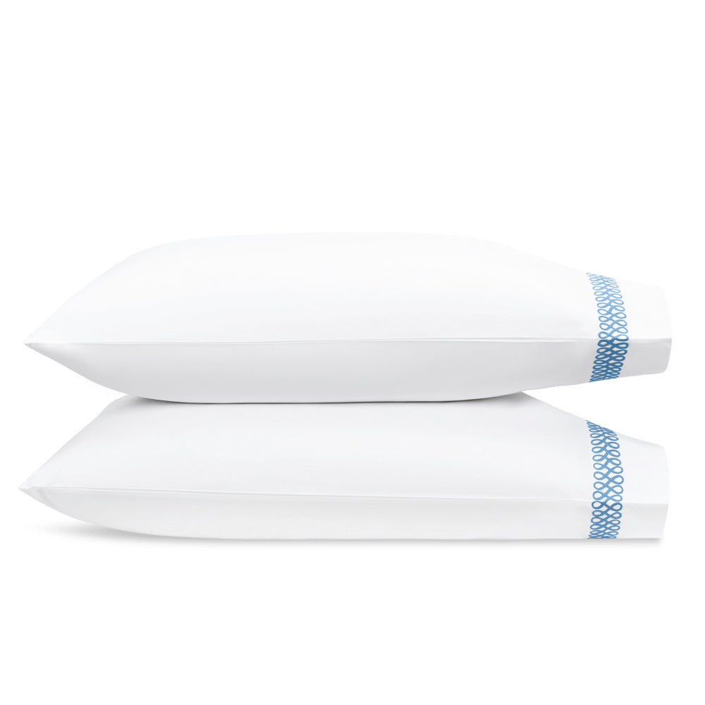 Astor Braid Pillowcase Pair Sky 