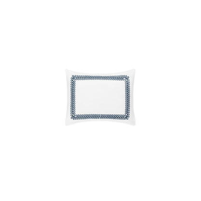 Astor Braid Sham Indigo Boudoir 