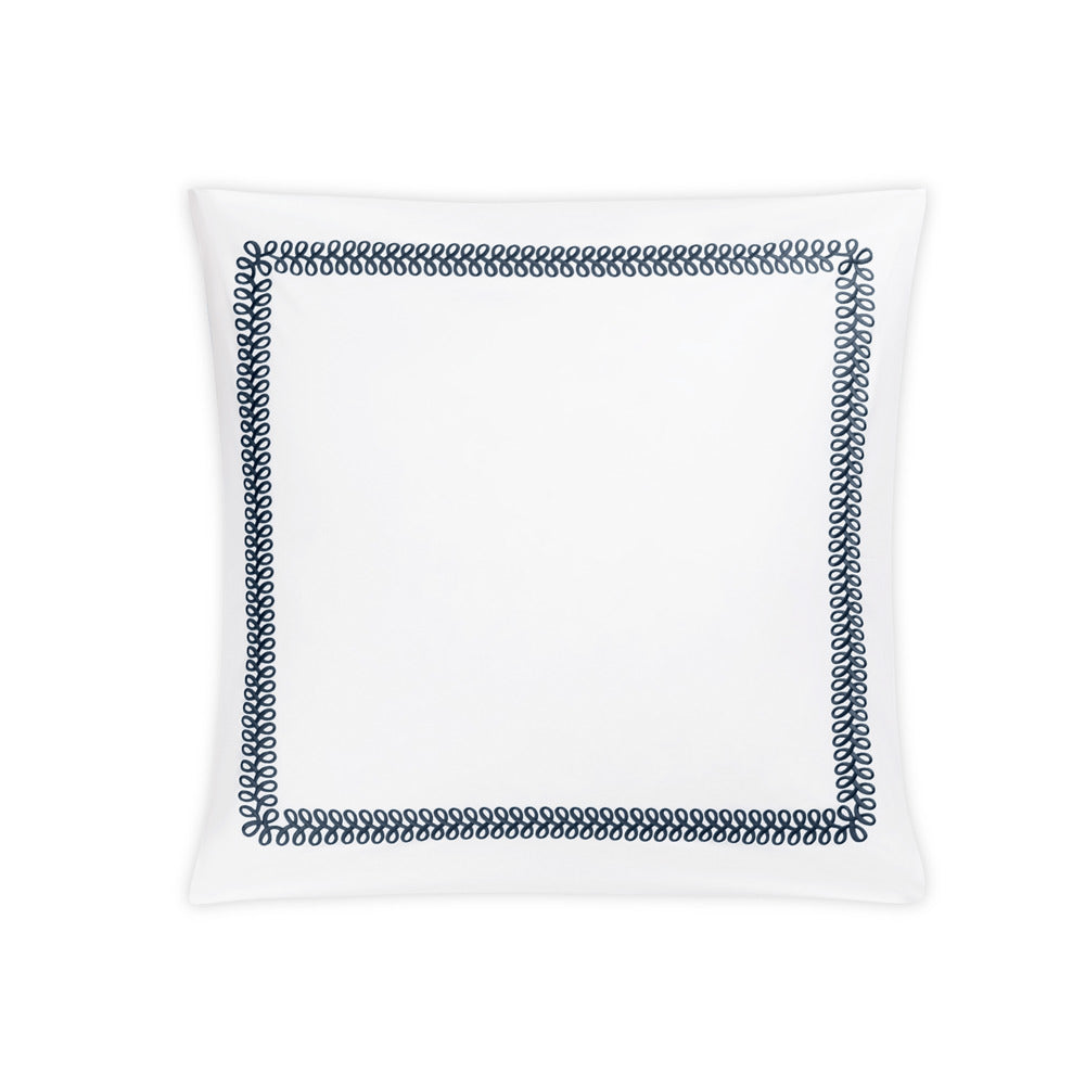 Astor Braid Sham Indigo Euro 