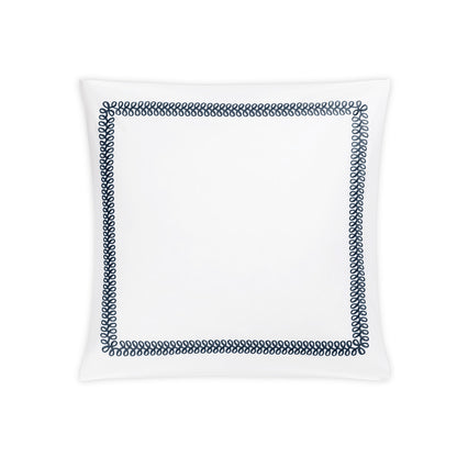 Astor Braid Sham Indigo Euro 