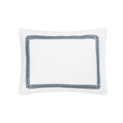 Astor Braid Sham Indigo Standard 