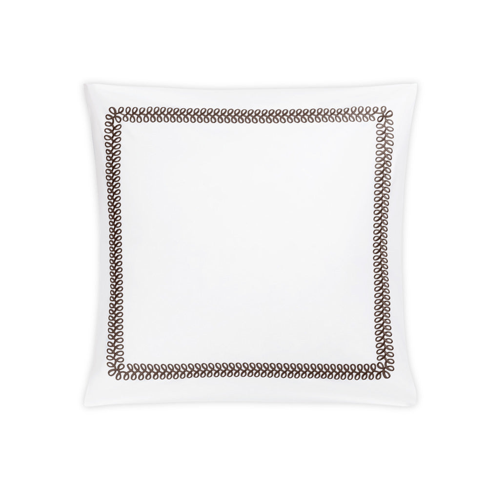 Astor Braid Sham Mocha Euro 