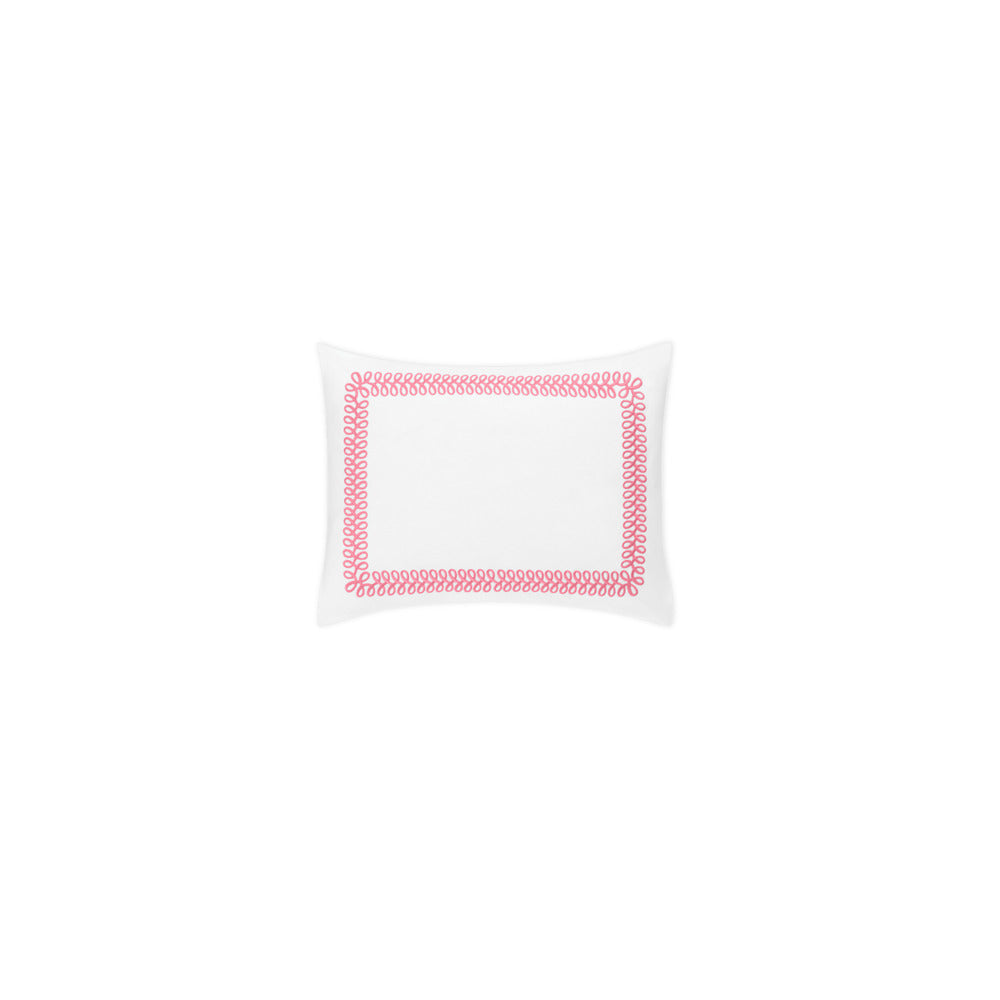 Astor Braid Sham Peony Boudoir 