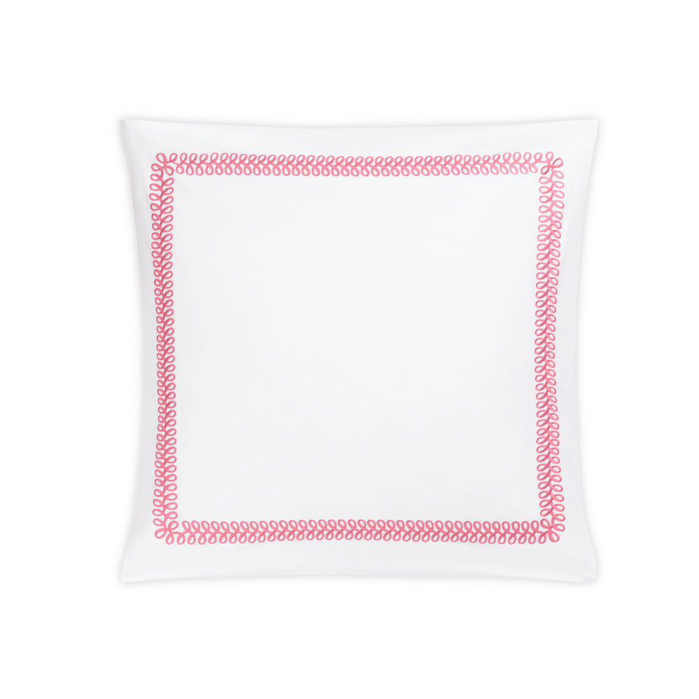 Astor Braid Sham Peony Euro 