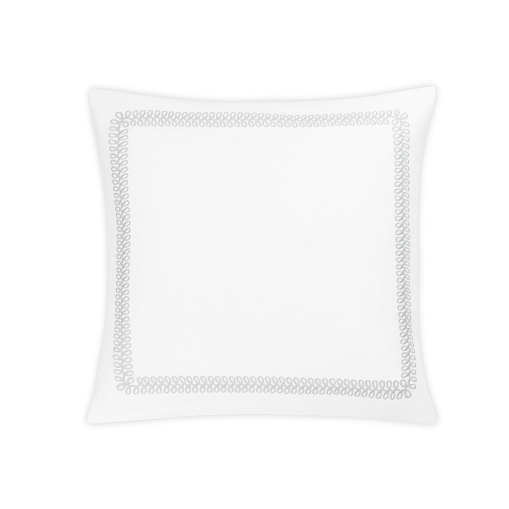 Astor Braid Sham Silver Euro 