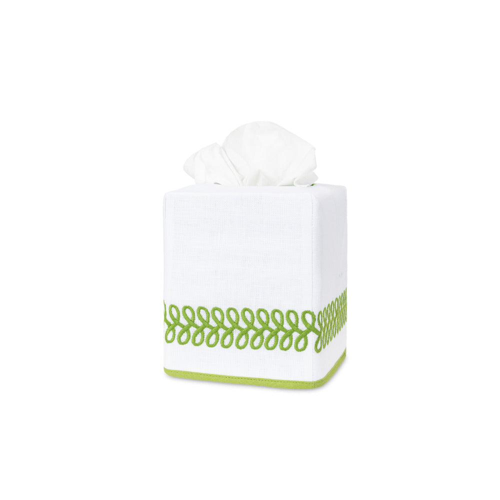 Astor Braid Tissue Box Cover Grass 