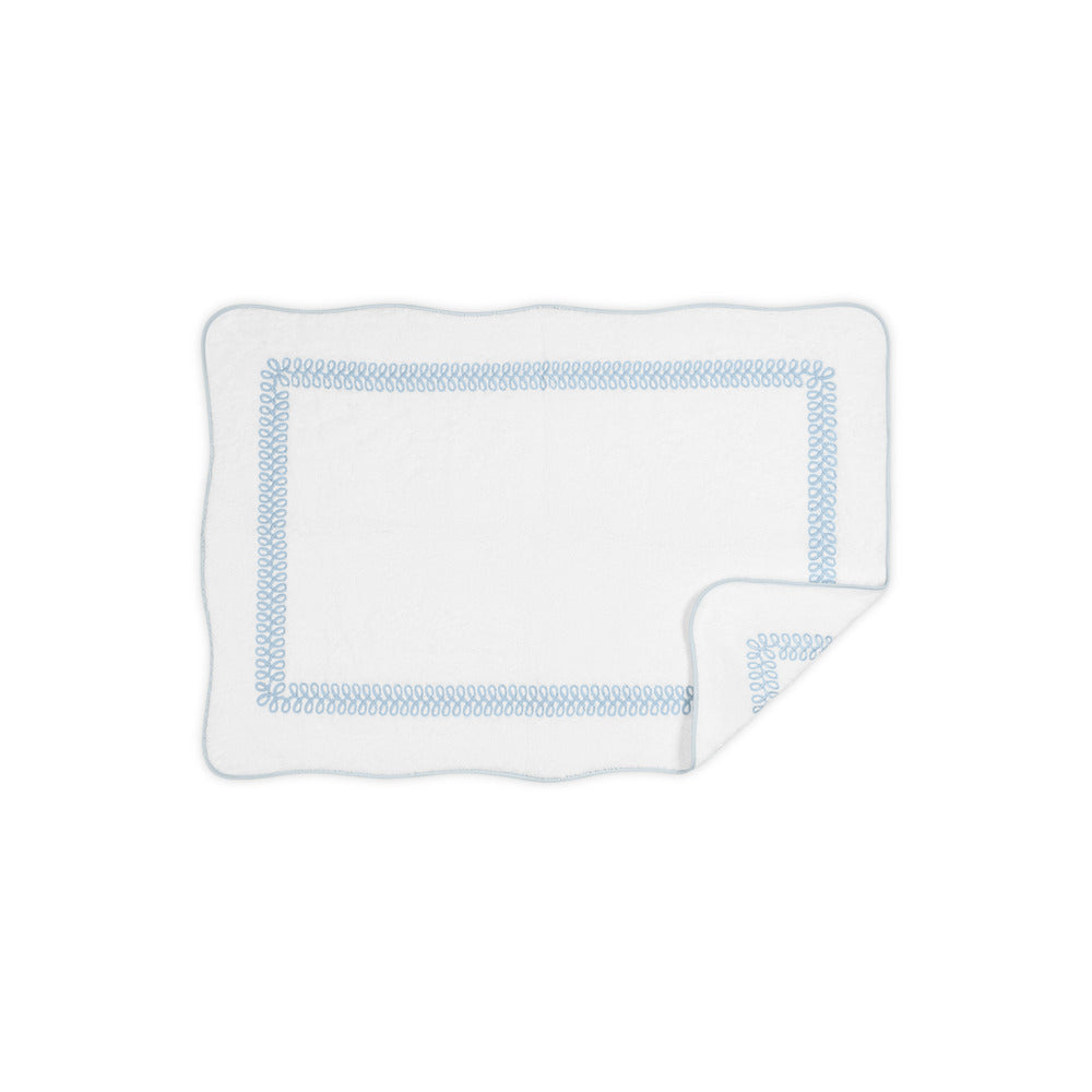 Astor Braid Tub Mat Light Blue 