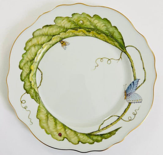 AT2 - Garden Leaves Dinner Plate by Anna Weatherley