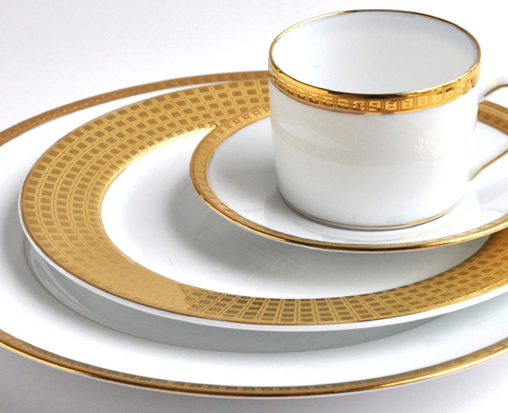 Athena Gold Breakfast Cup & Saucer 8.5 Oz by Bernardaud 1