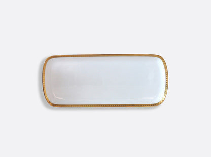 Athena Gold Cake Platter Rectangular 15" by Bernardaud 