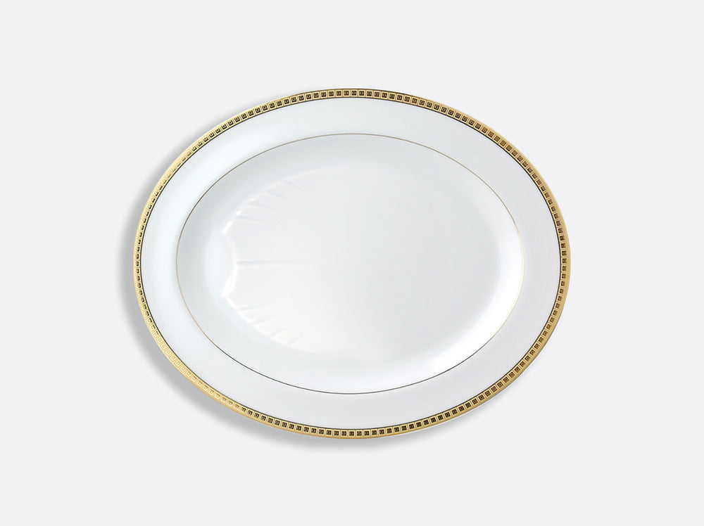 Athena Gold Oval Platter 17" by Bernardaud 