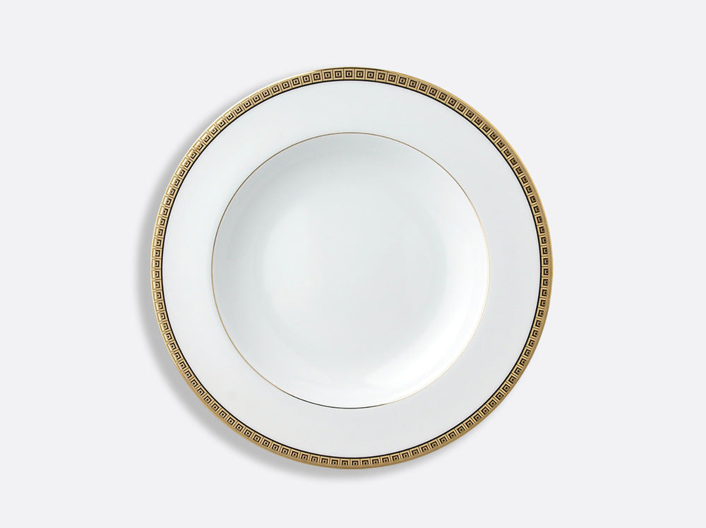 Athena Gold Rim Soup Bowl 9" by Bernardaud 