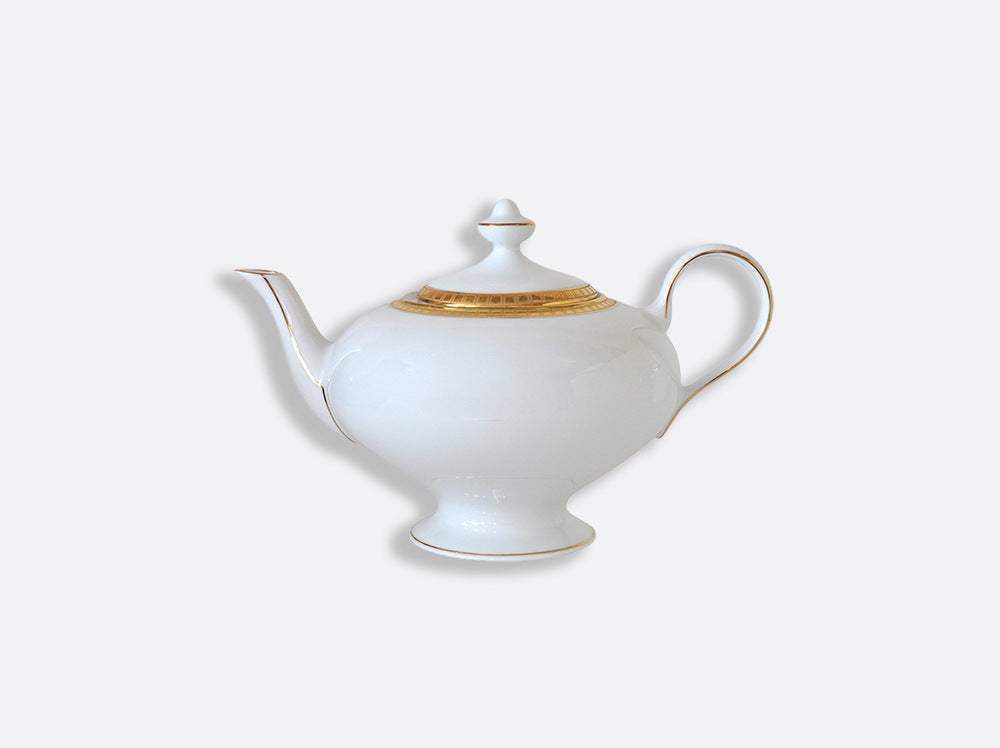 Athena Gold Teapot 12 Cups 25.4 Oz by Bernardaud 