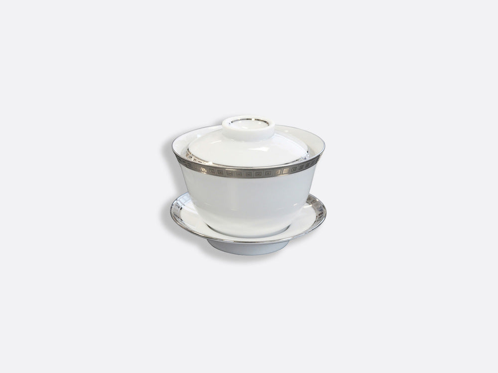 Athena Platinum Small Covered Cup 3.4 Oz by Bernardaud 