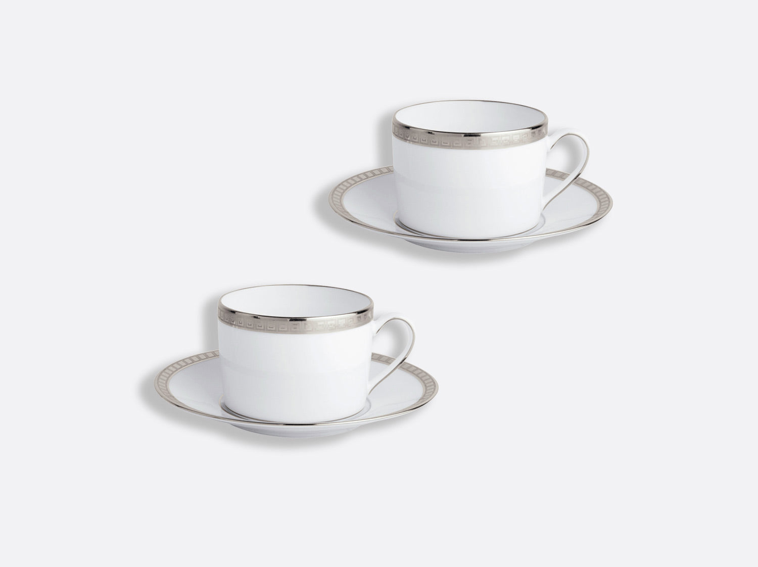 Athena Platinum Tea Cup & Saucer Gift Box 5 Oz by Bernardaud 1