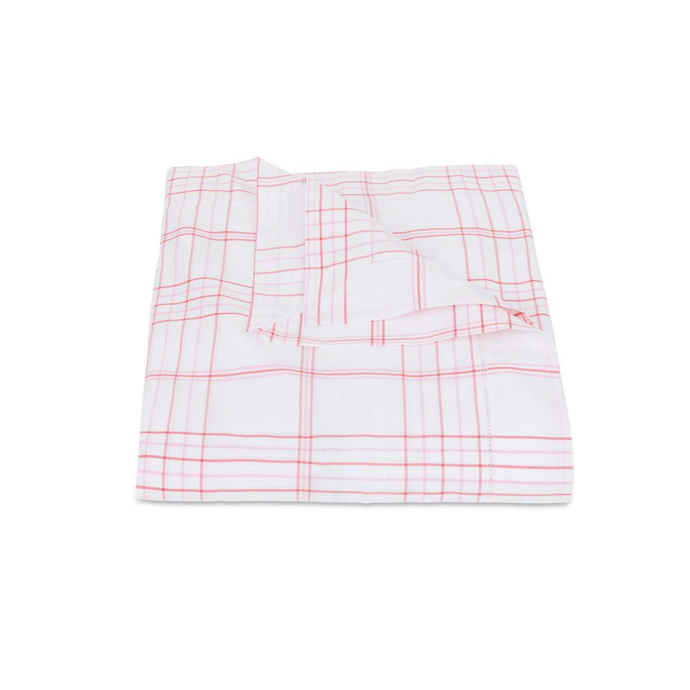 August Plaid Duvet Cover Peony 