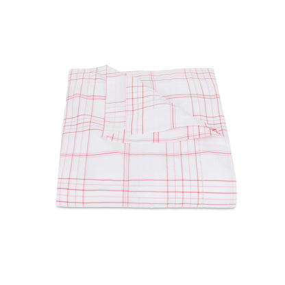 August Plaid Duvet Cover Peony 