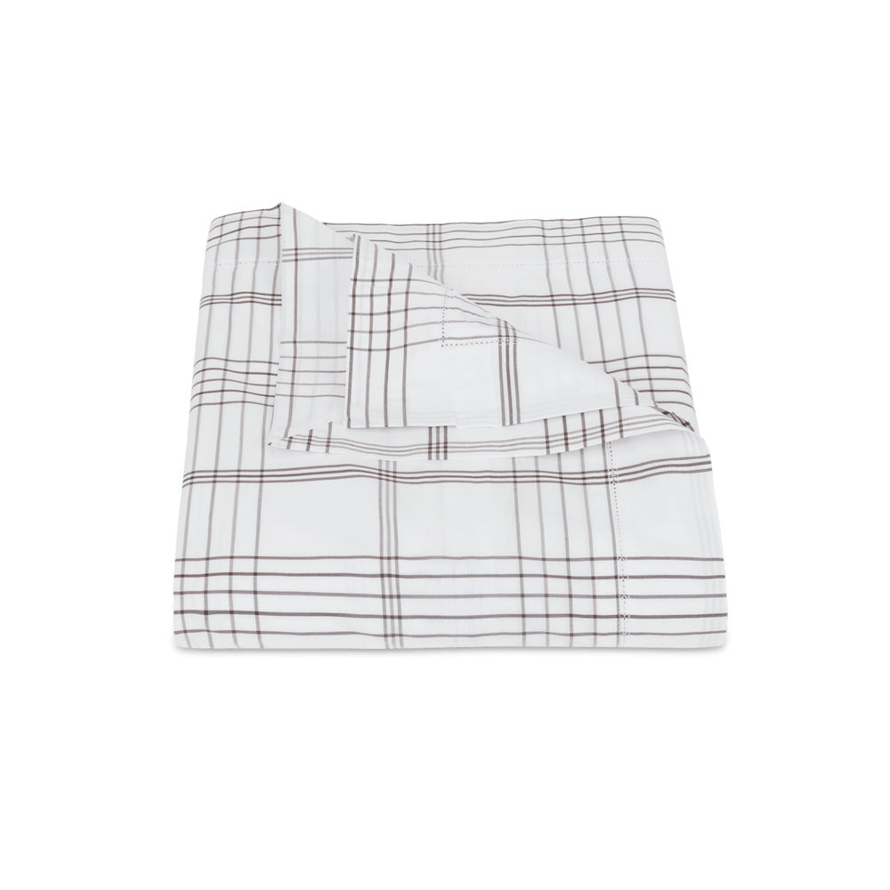 August Plaid Duvet Cover Sable 