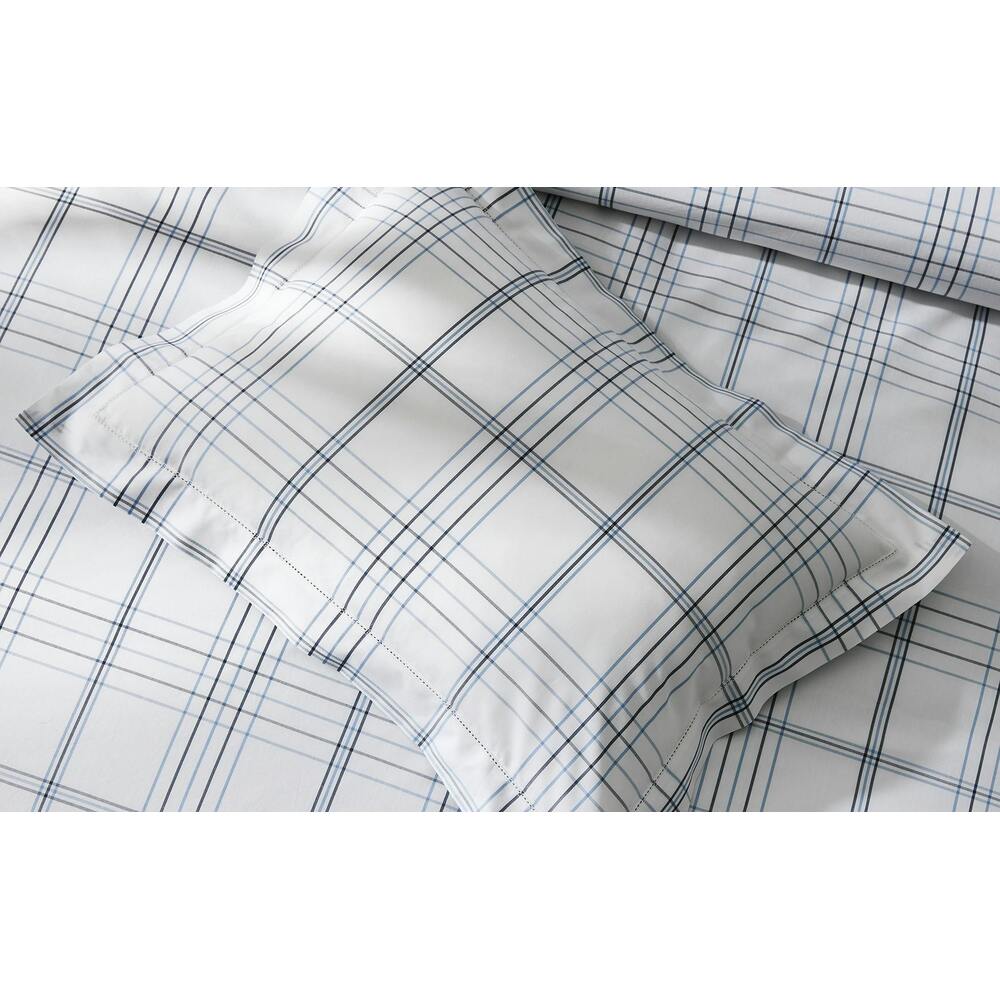 August Plaid Fitted Sheet Navy 5