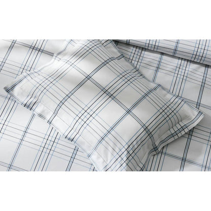 August Plaid Fitted Sheet Navy 5