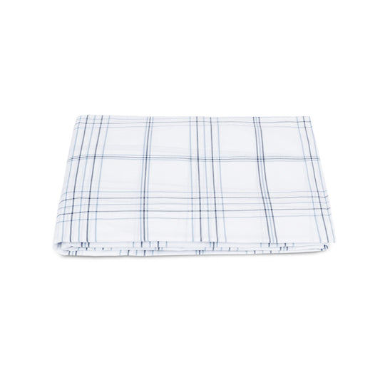 August Plaid Fitted Sheet Navy 