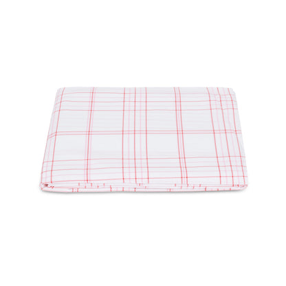 August Plaid Fitted Sheet Peony 