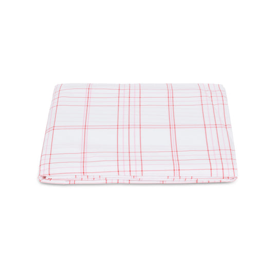 August Plaid Fitted Sheet Peony 
