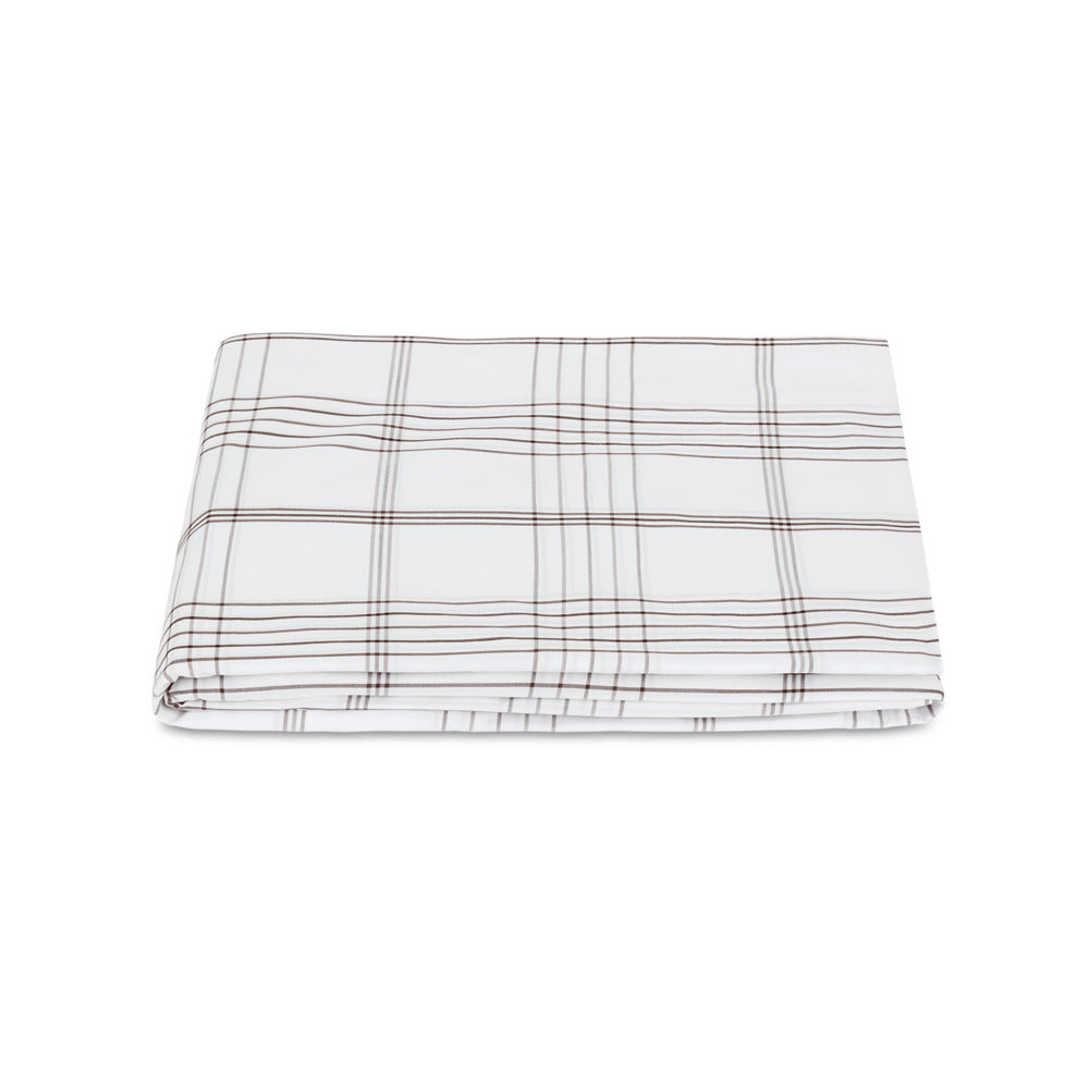 August Plaid Fitted Sheet Sable 