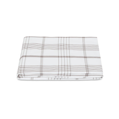 August Plaid Fitted Sheet Sable 