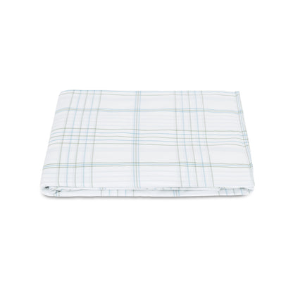 August Plaid Fitted Sheet Sea 